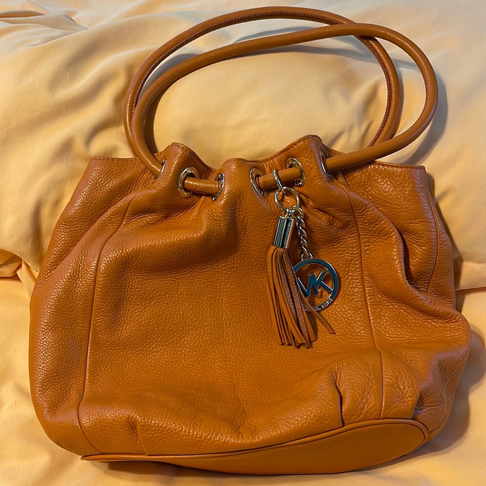 Orange Michael Kors Hobo bag